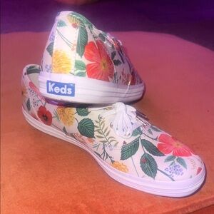Keds X Rifle Paper Co Floral Sneakers - White and Multicolor